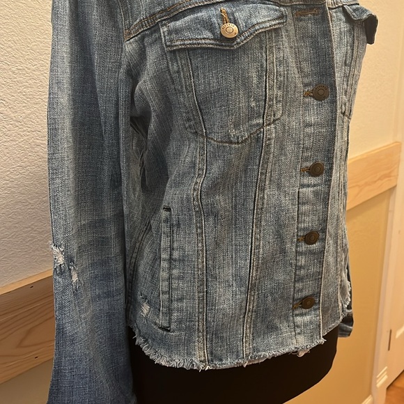 Pistola oversized raw edge denim jacket 🩵🩵🩵 - Picture 3 of 5